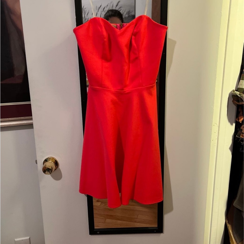 Beautiful coral Amanda Uprichard dress!